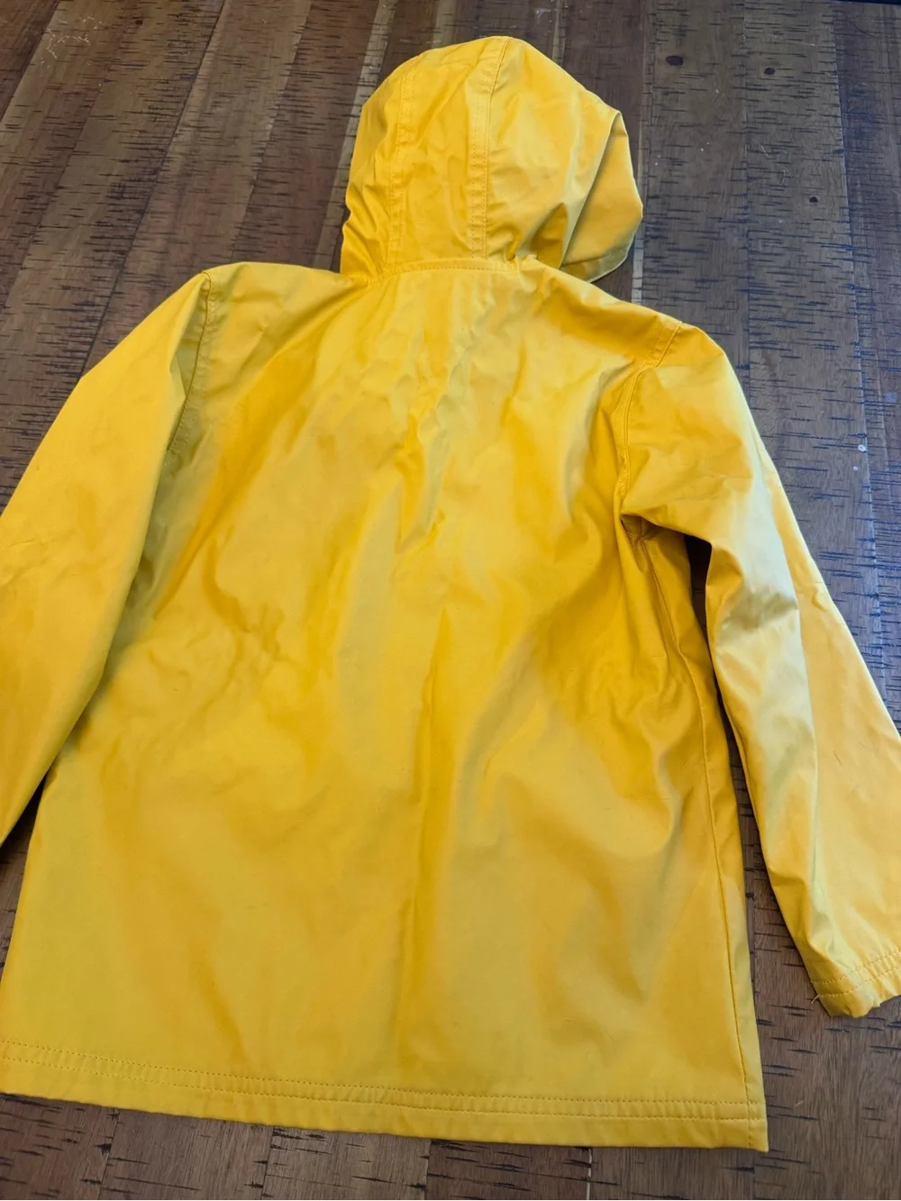Gymboree 5t Bright Yellow Hooded Kids Raincoat